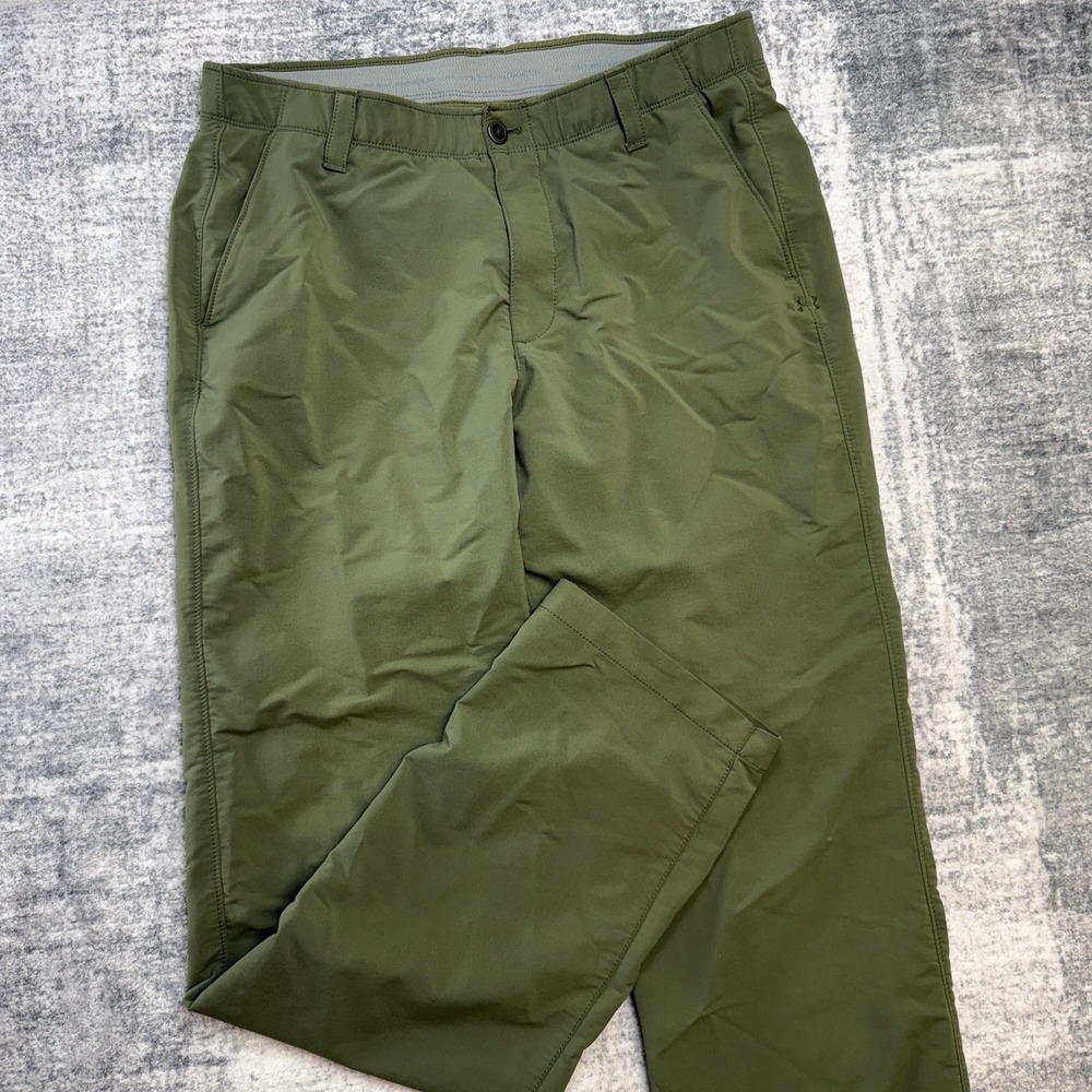 Under Armour Match Play Golf Pants Mens 36x34 (34x34) Green Performance Travel